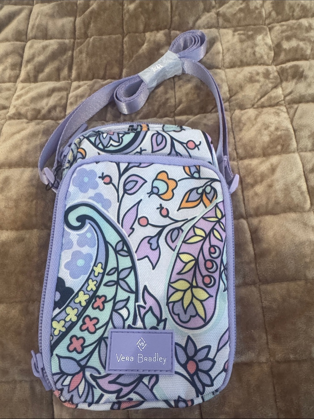 Vera Bradley Pastel Paisley Crossbody Phone Bag